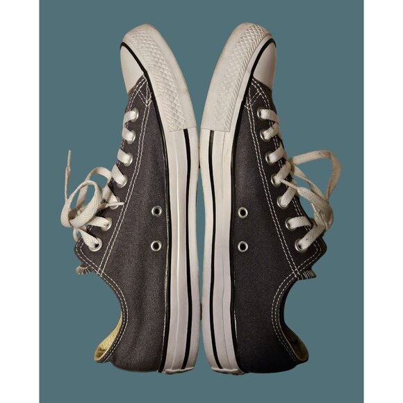 Converse All Star Gray Textile Unisex Sneakers Size Women 10.5 Men 8.5 - Picture 3 of 12